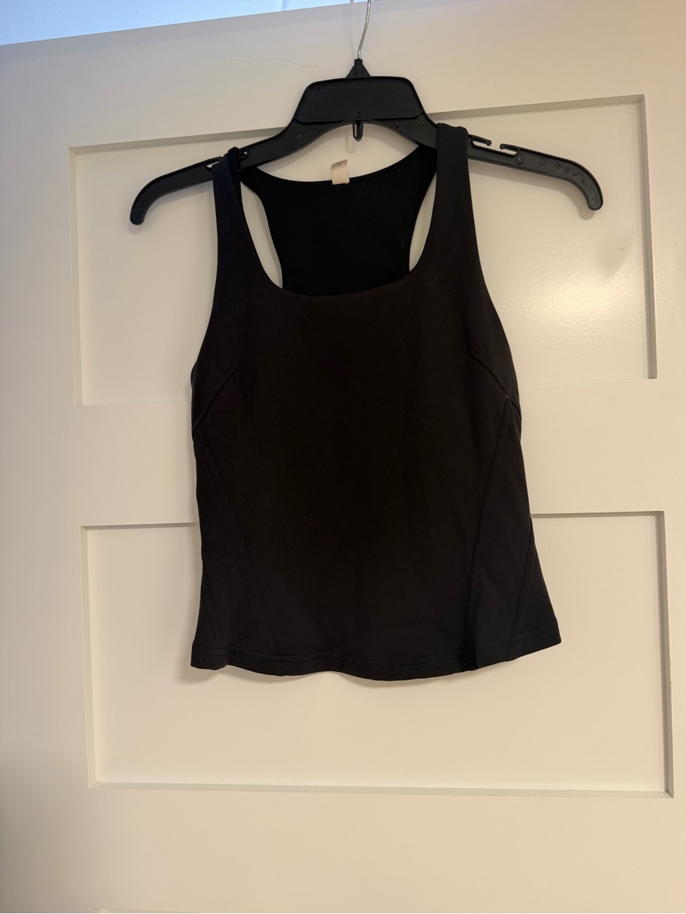 lululemon athletica Black Athletic Tank Top with Scoop Neck